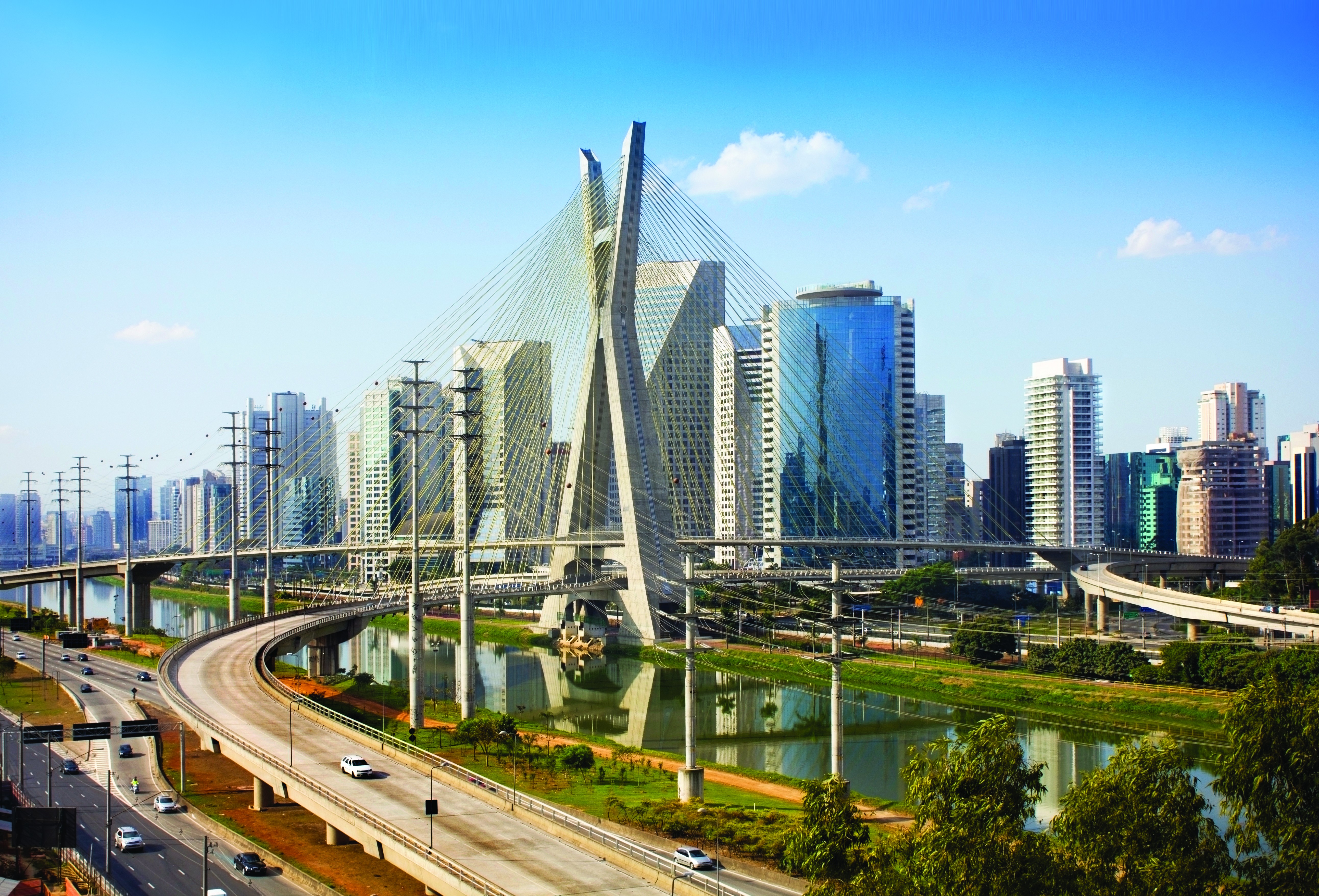 Sao Paulo Brazil bridge sky
