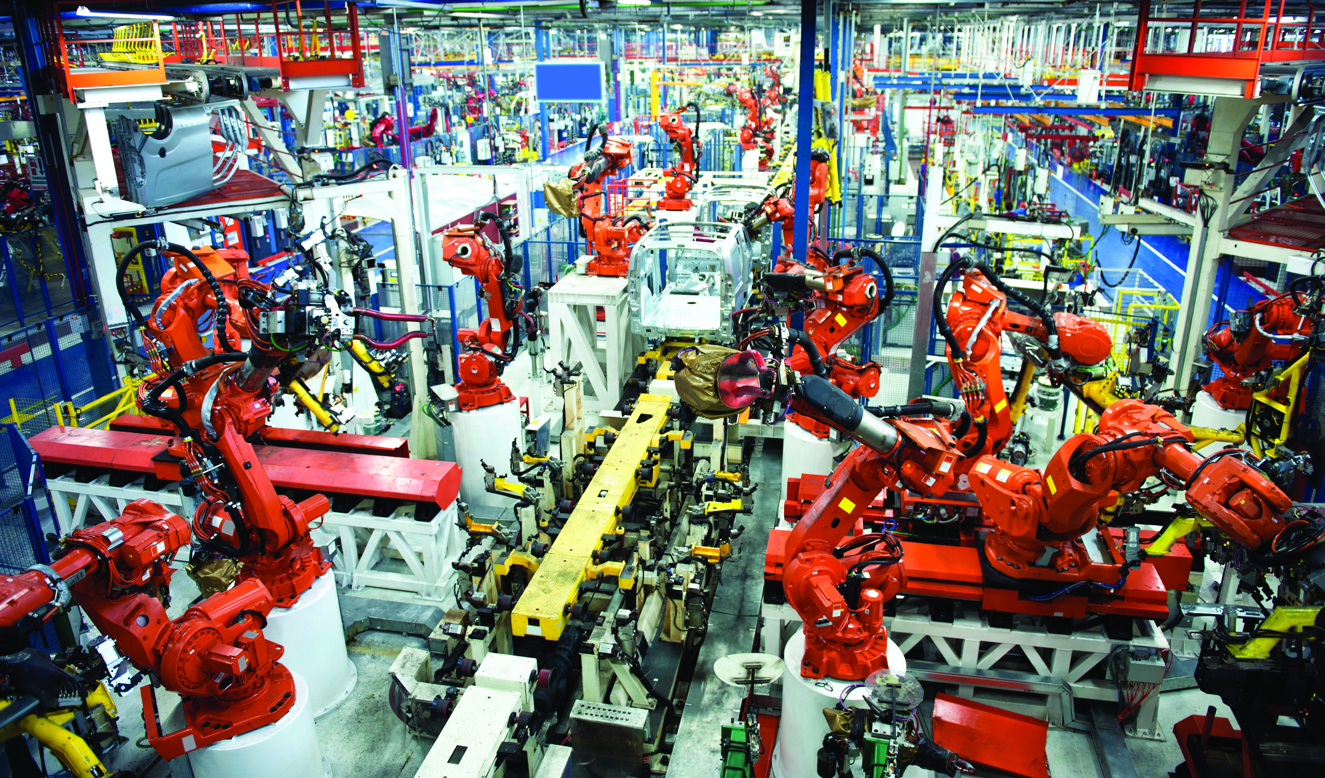 Car production manufacturing plant