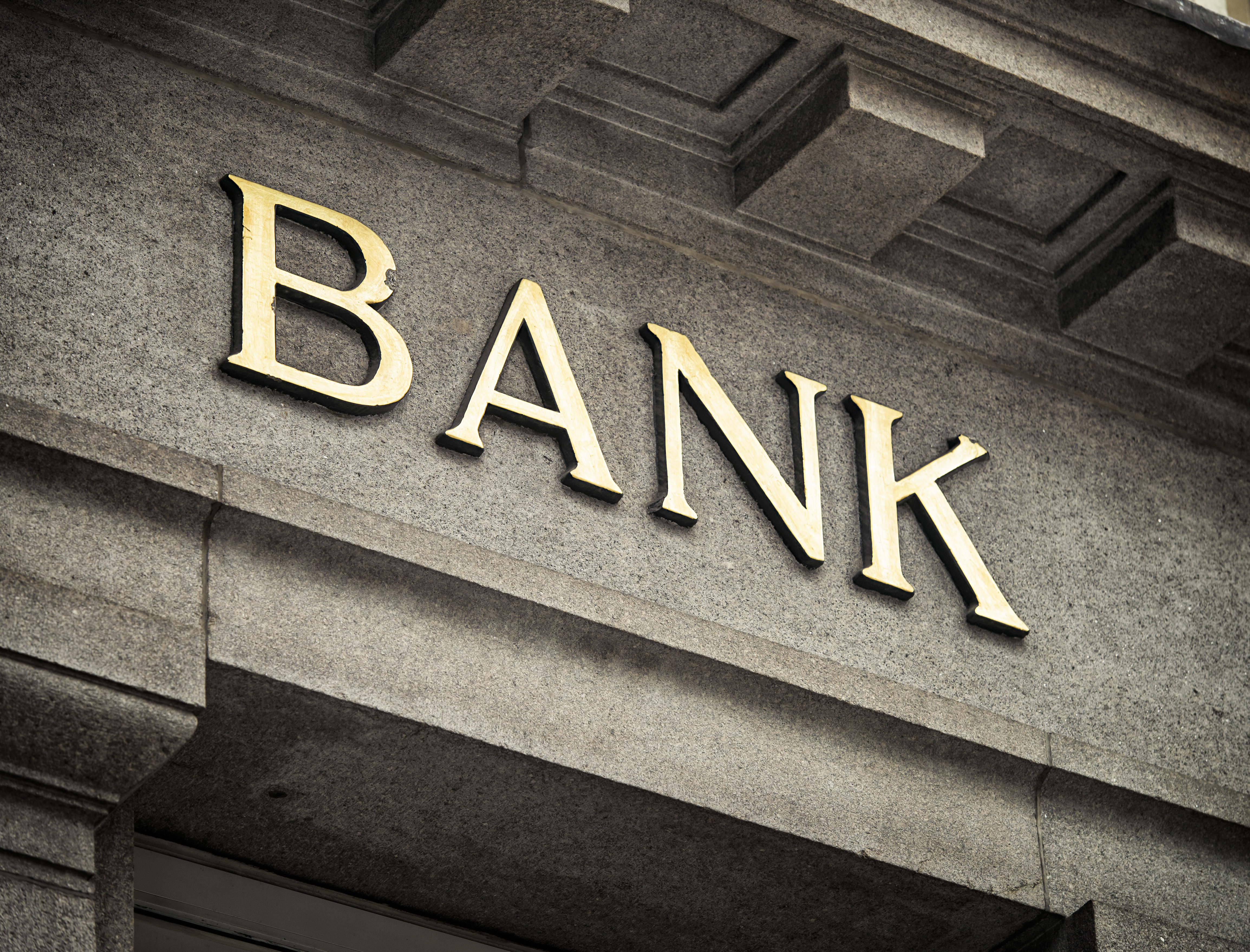 Bank Sign Building