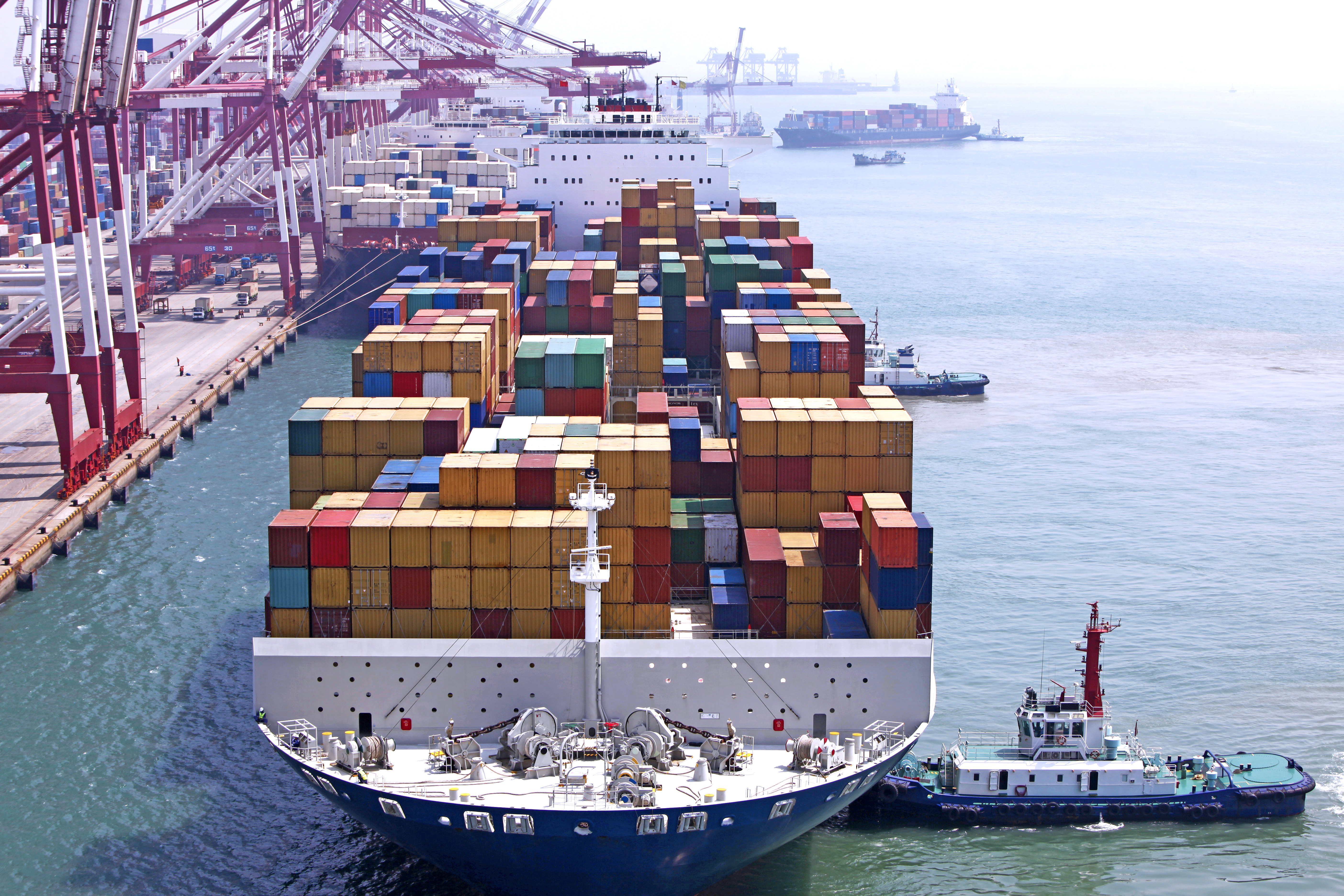 Container harbour Industrial Ship