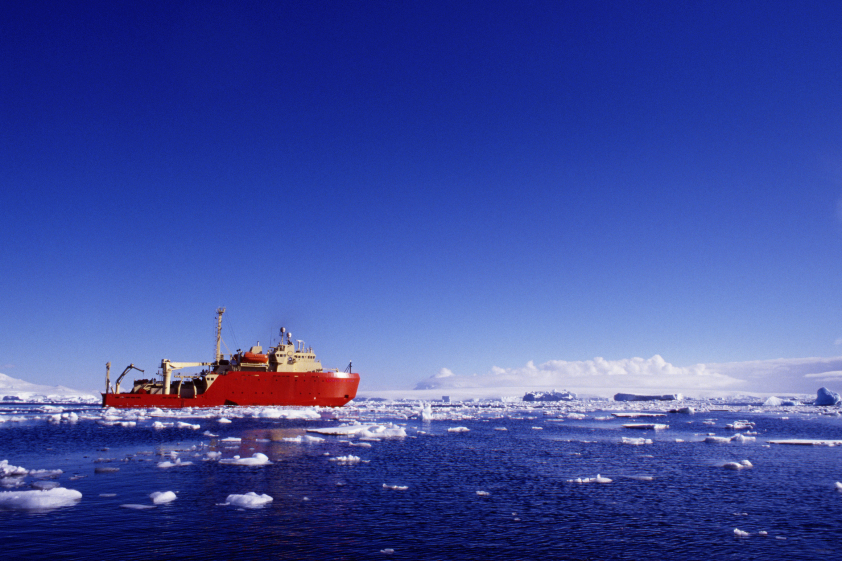 Icebreaker off Antarctica Industrial Ship