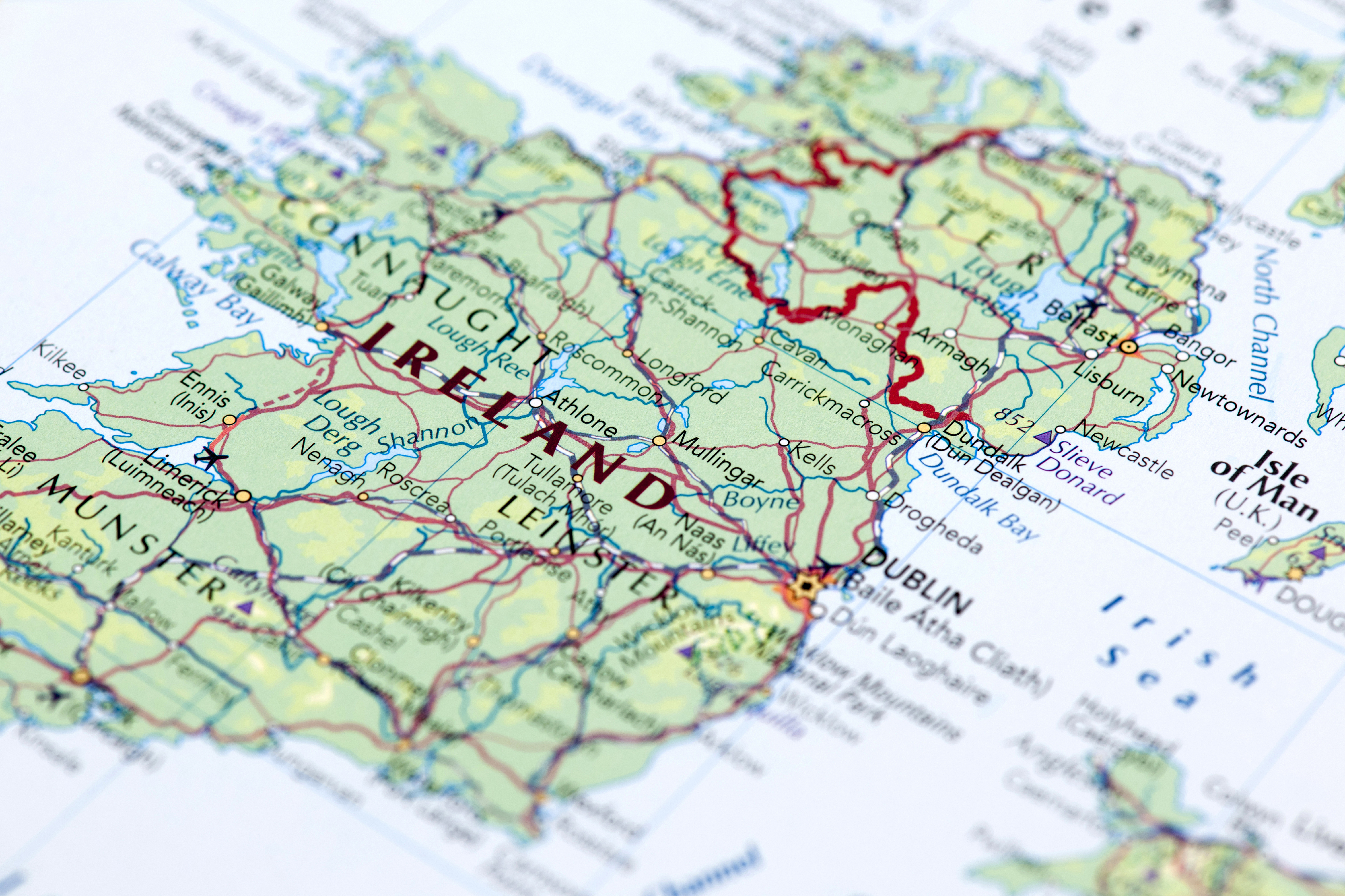 IRELAND map