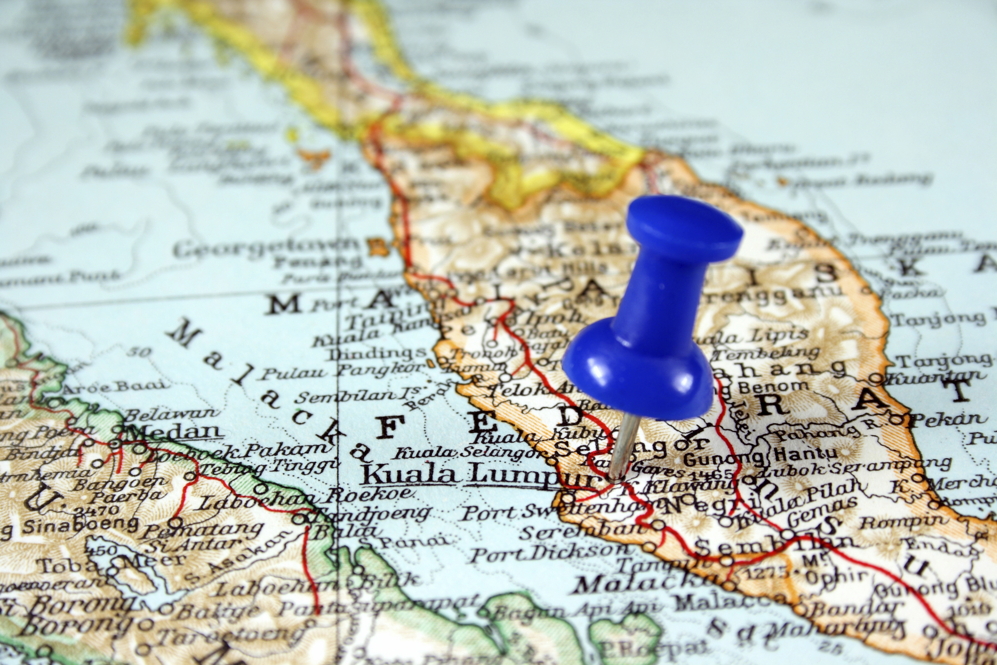 Kuala Lumpur Malaysia map