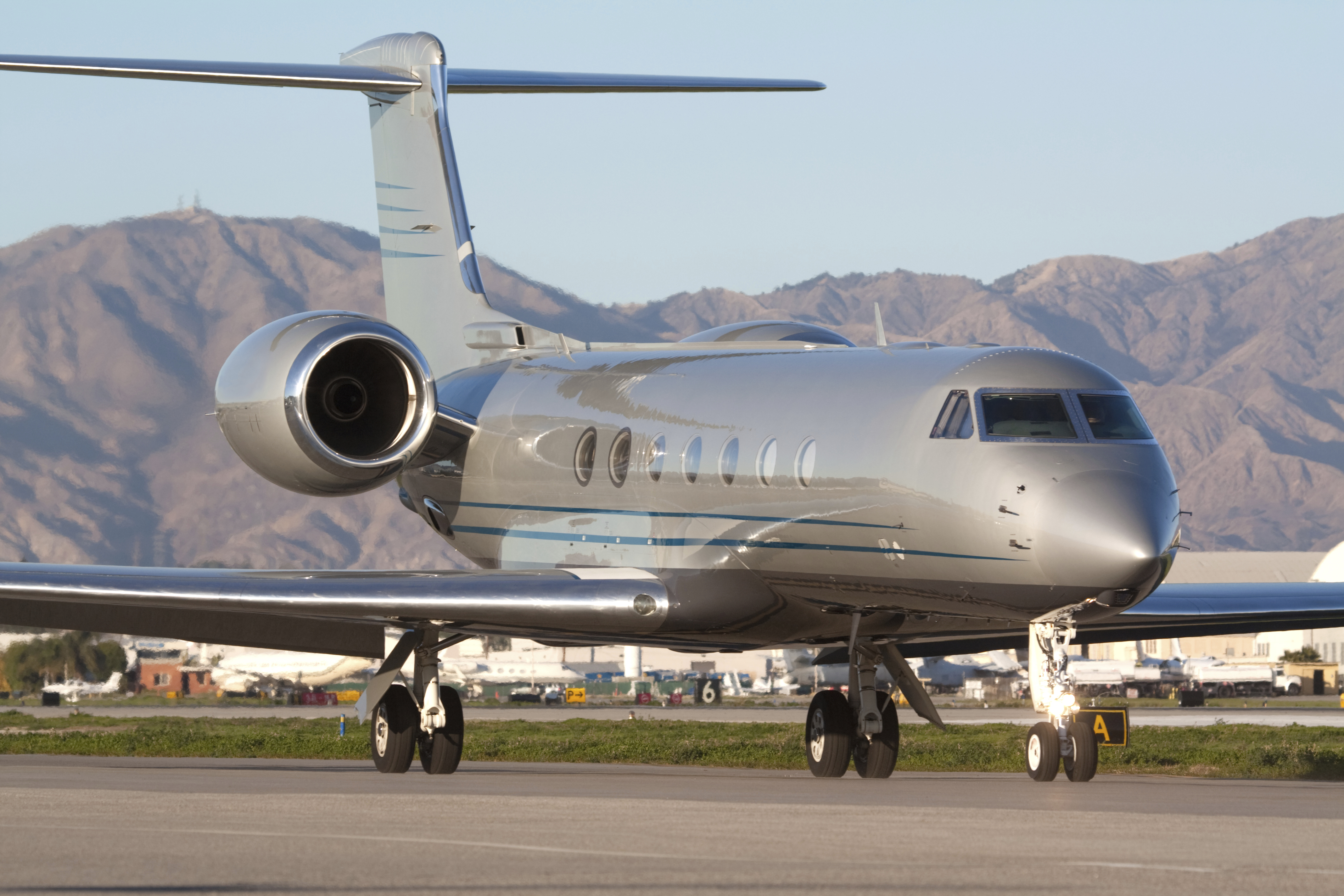 Large private jet corporate