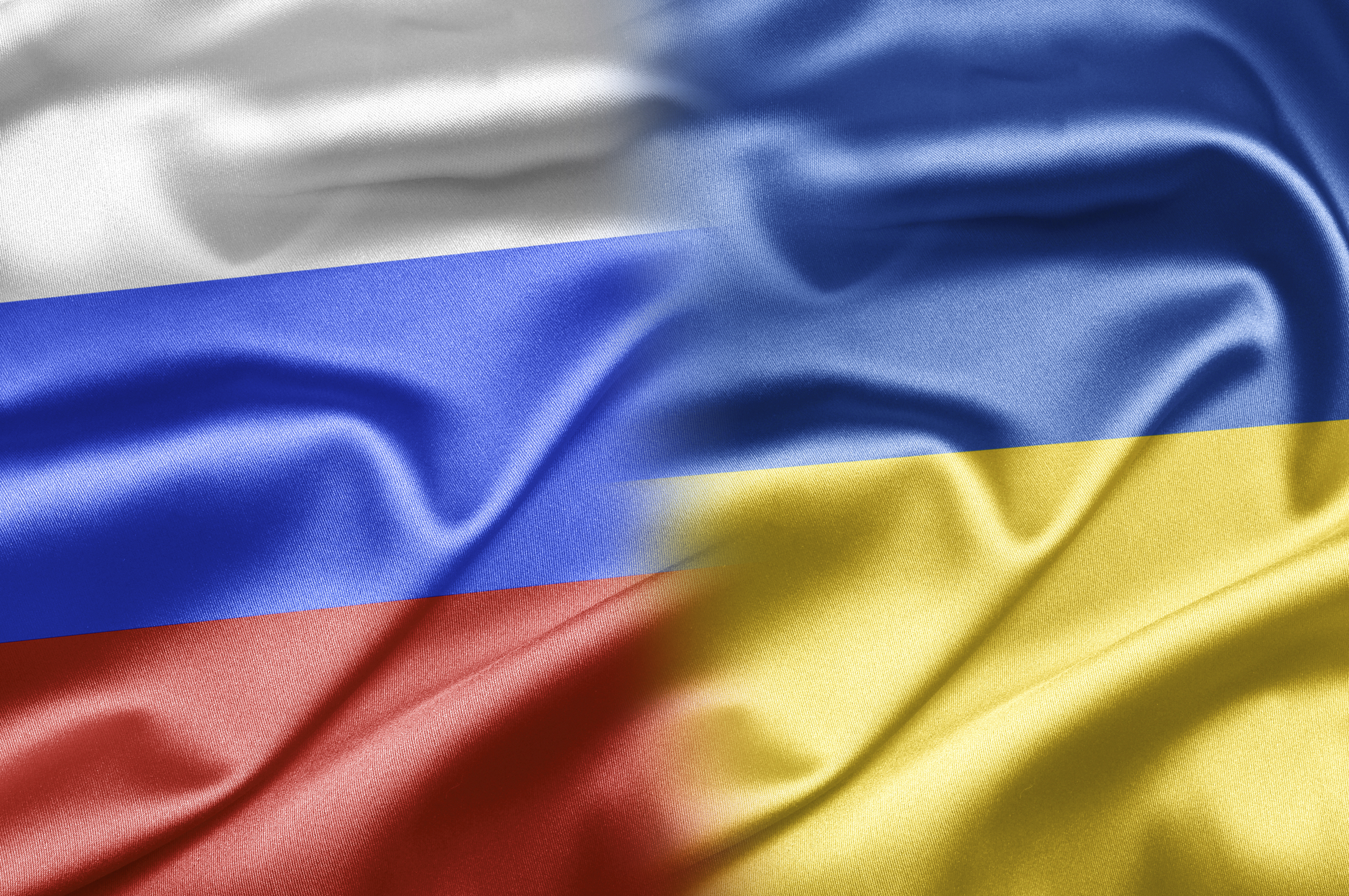 Russia Ukraine Flags
