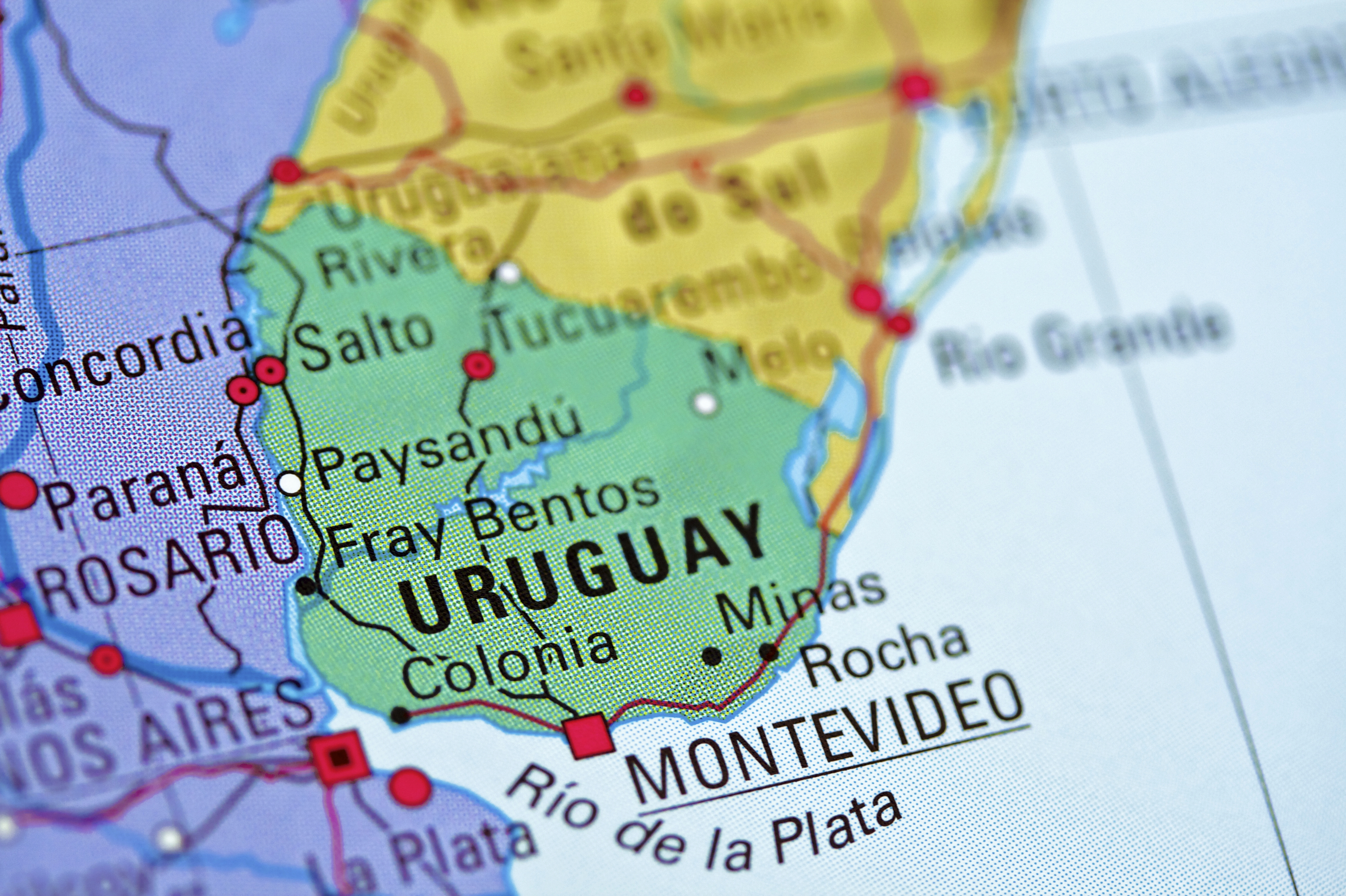 Uruguay Montevideo Map