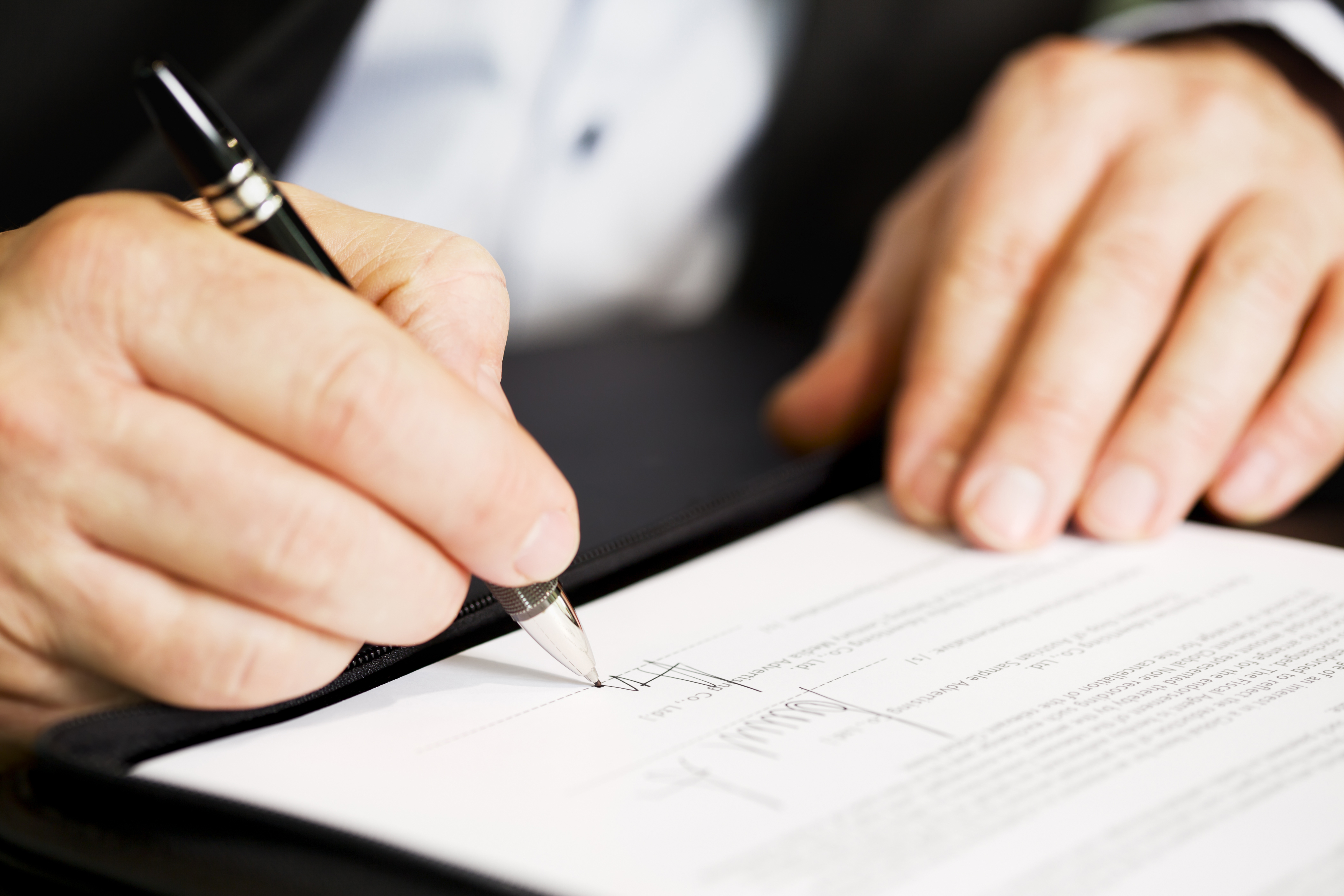Businessman Signing Contract