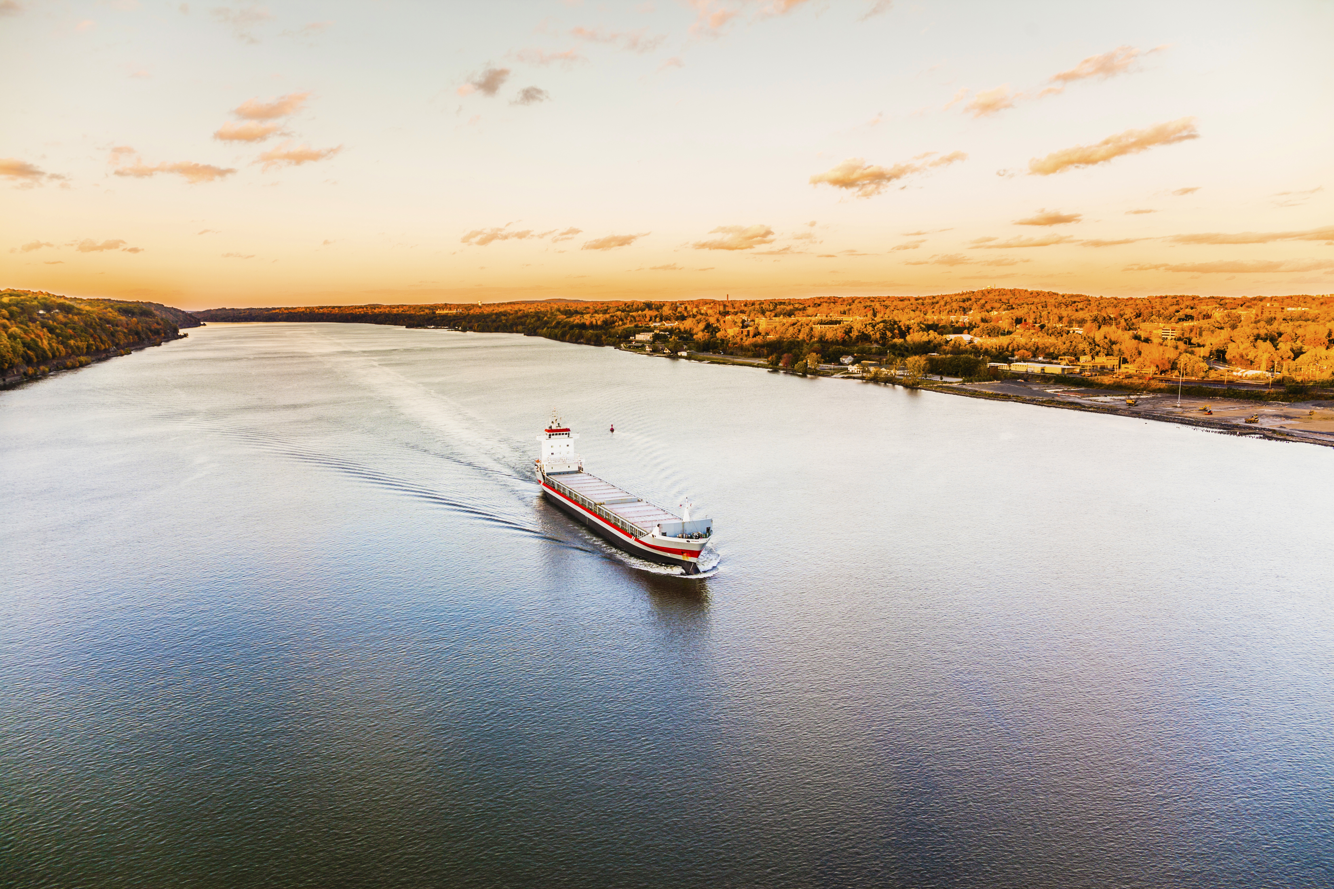 Cargo Ship Hudson River