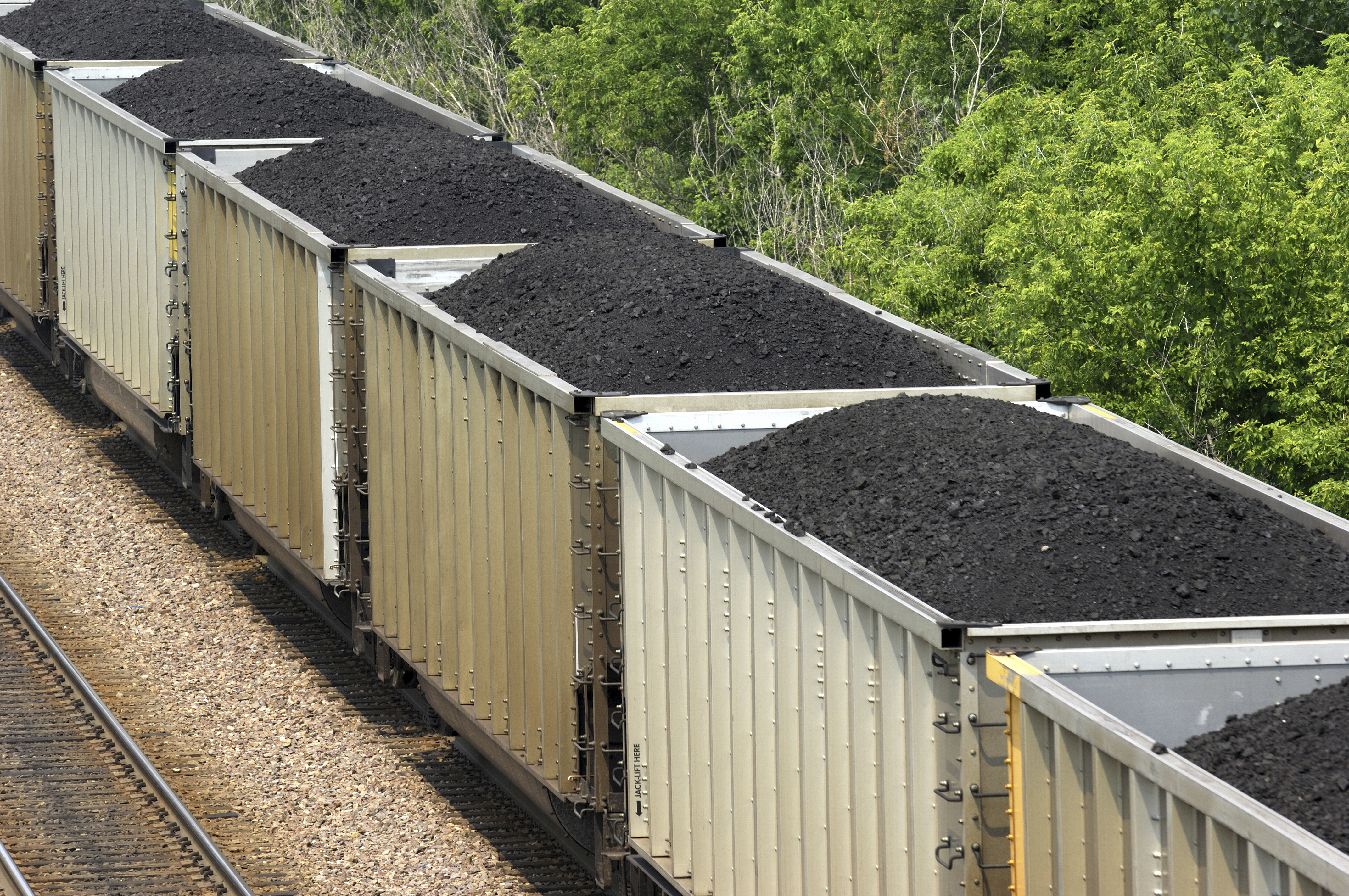 Coal train railroad freight