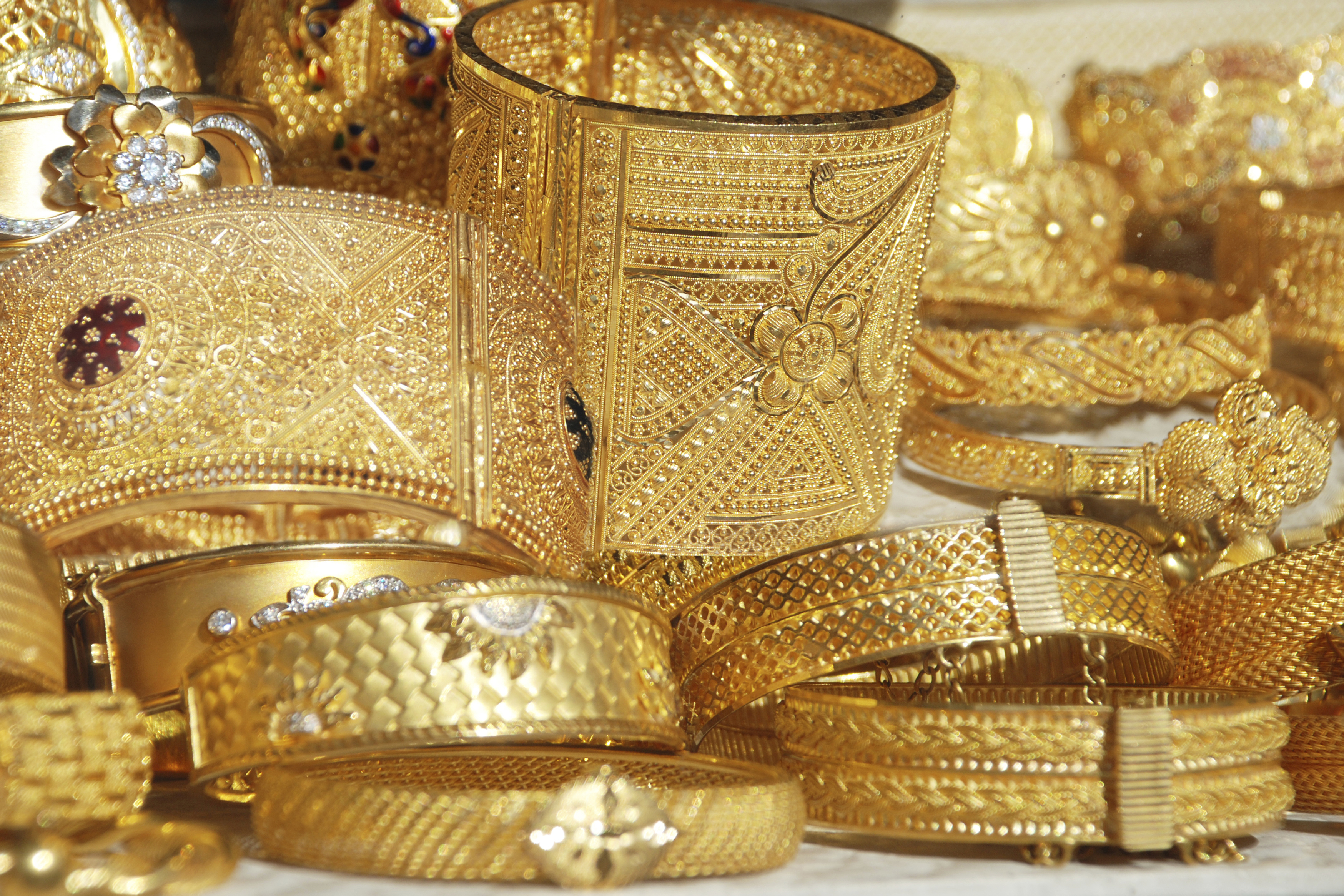 Gold bracelet jewellery