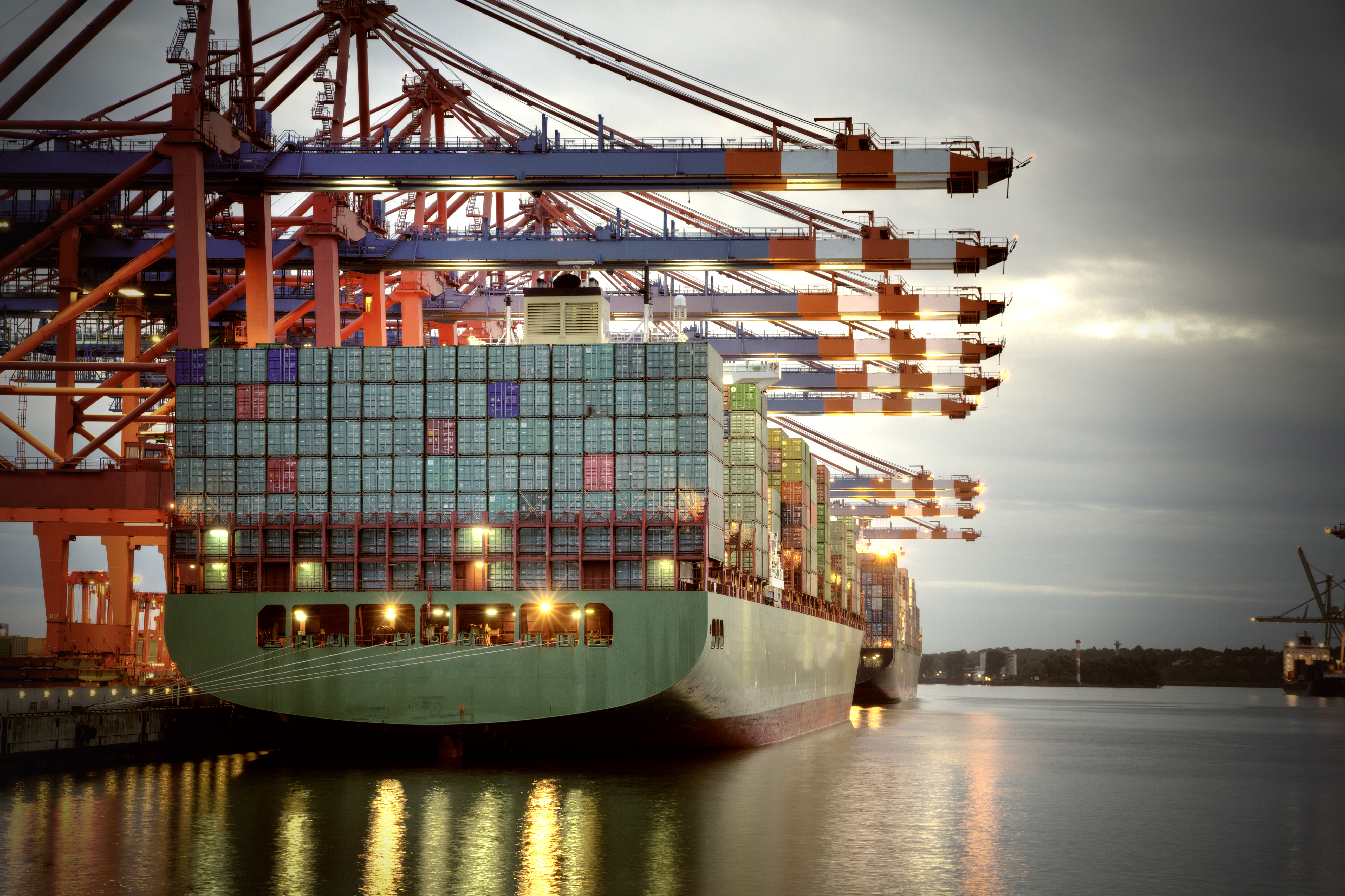 Hamburg Germany freight transportation containers harbour