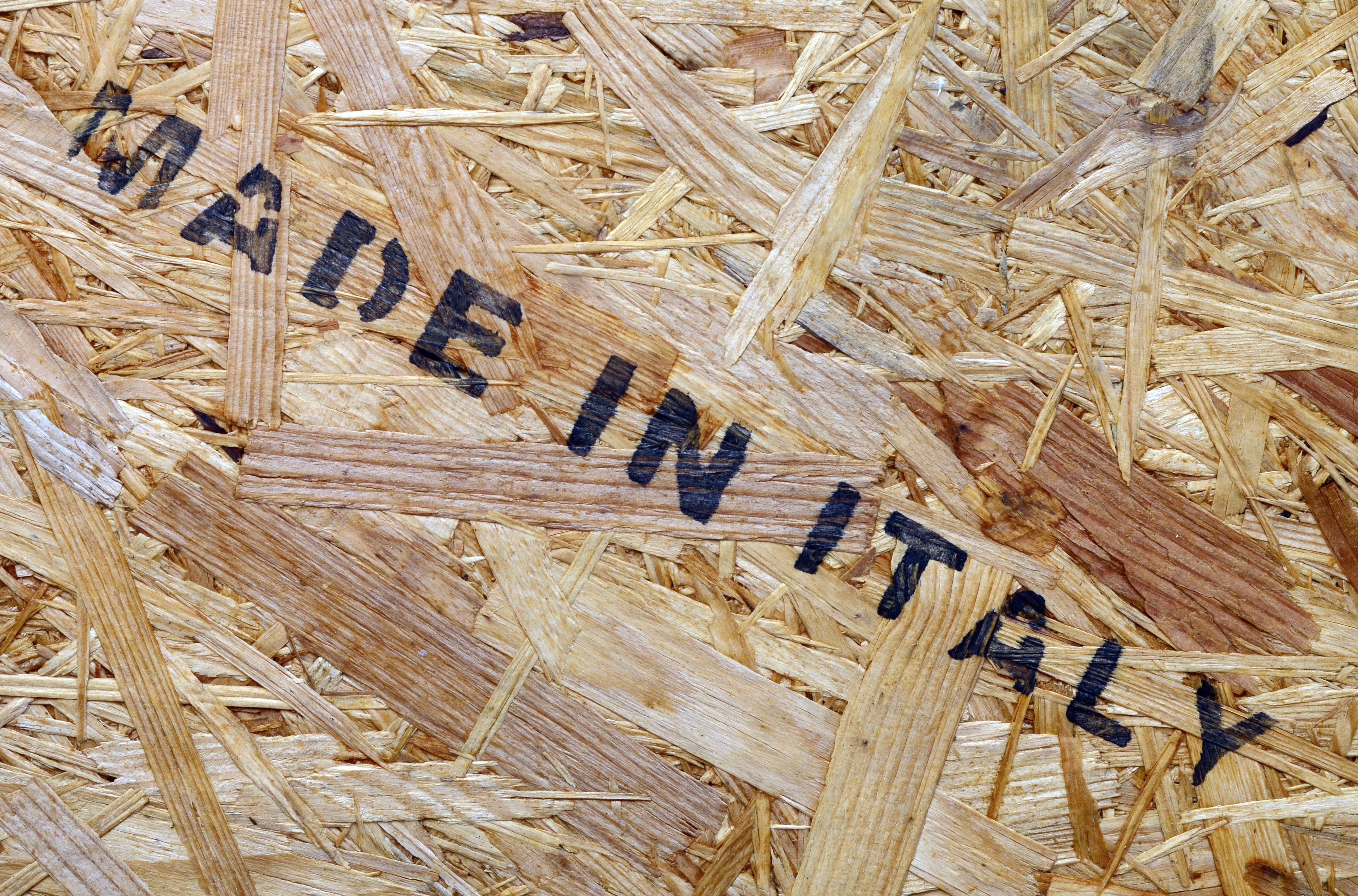 Made in Italy stencil box crate