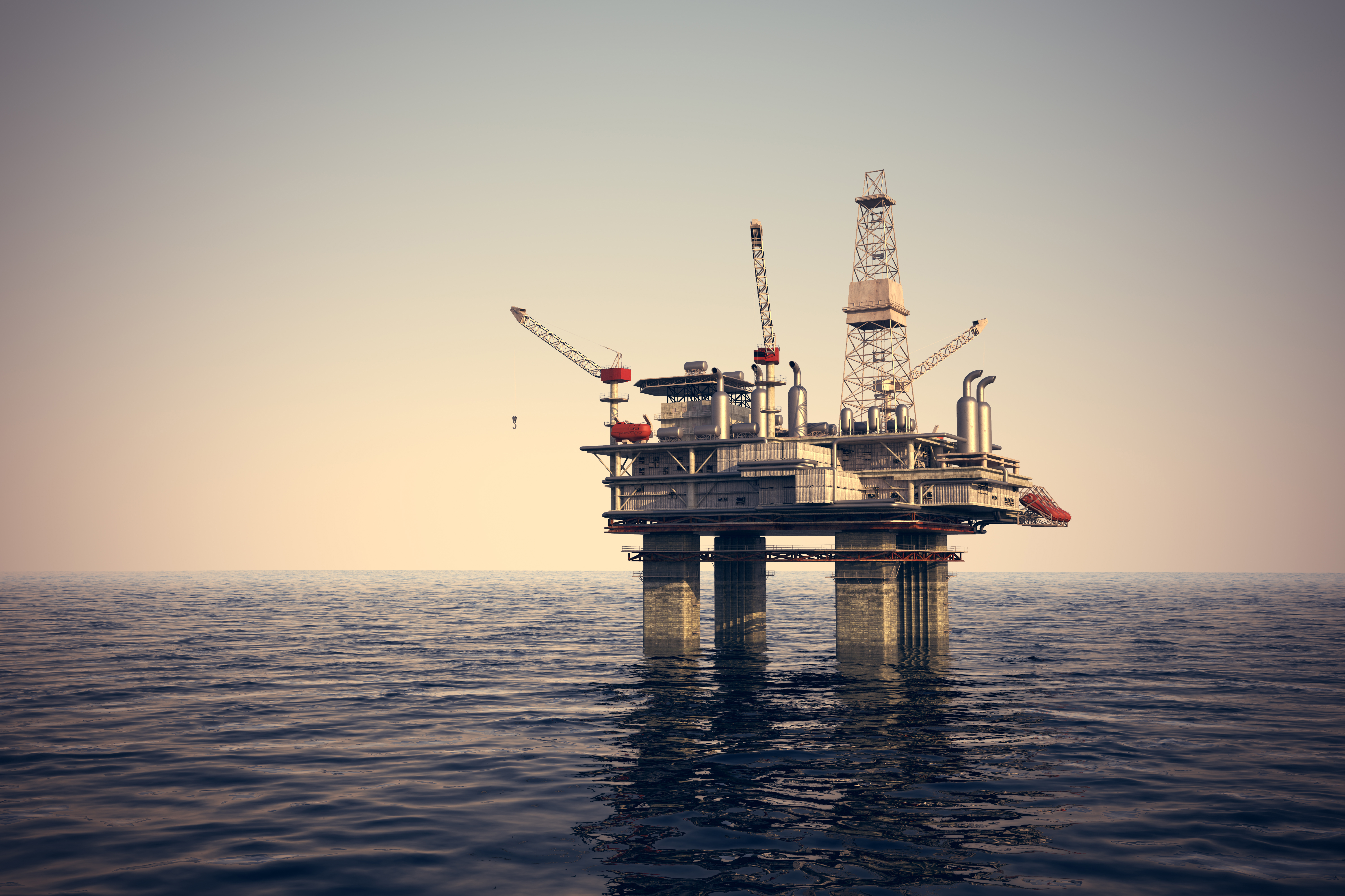 Oil platform sea rig