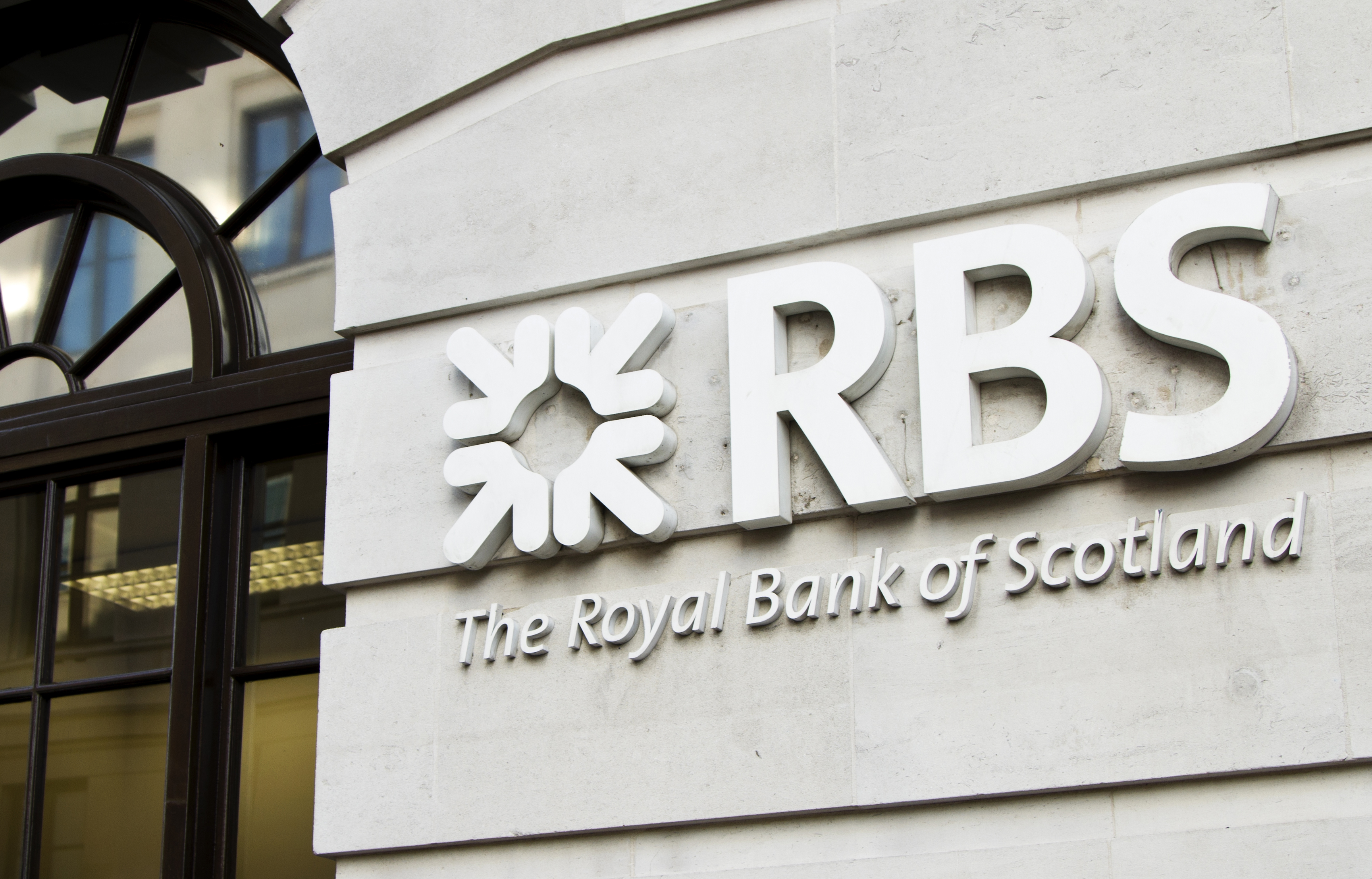 Royal bank of Scotland RBS signage
