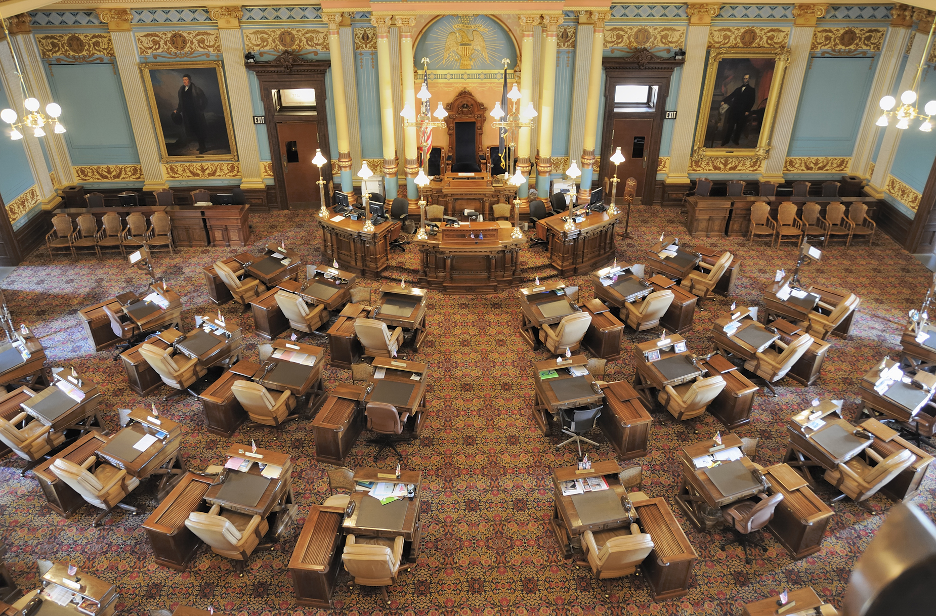 State senate chamber USA government