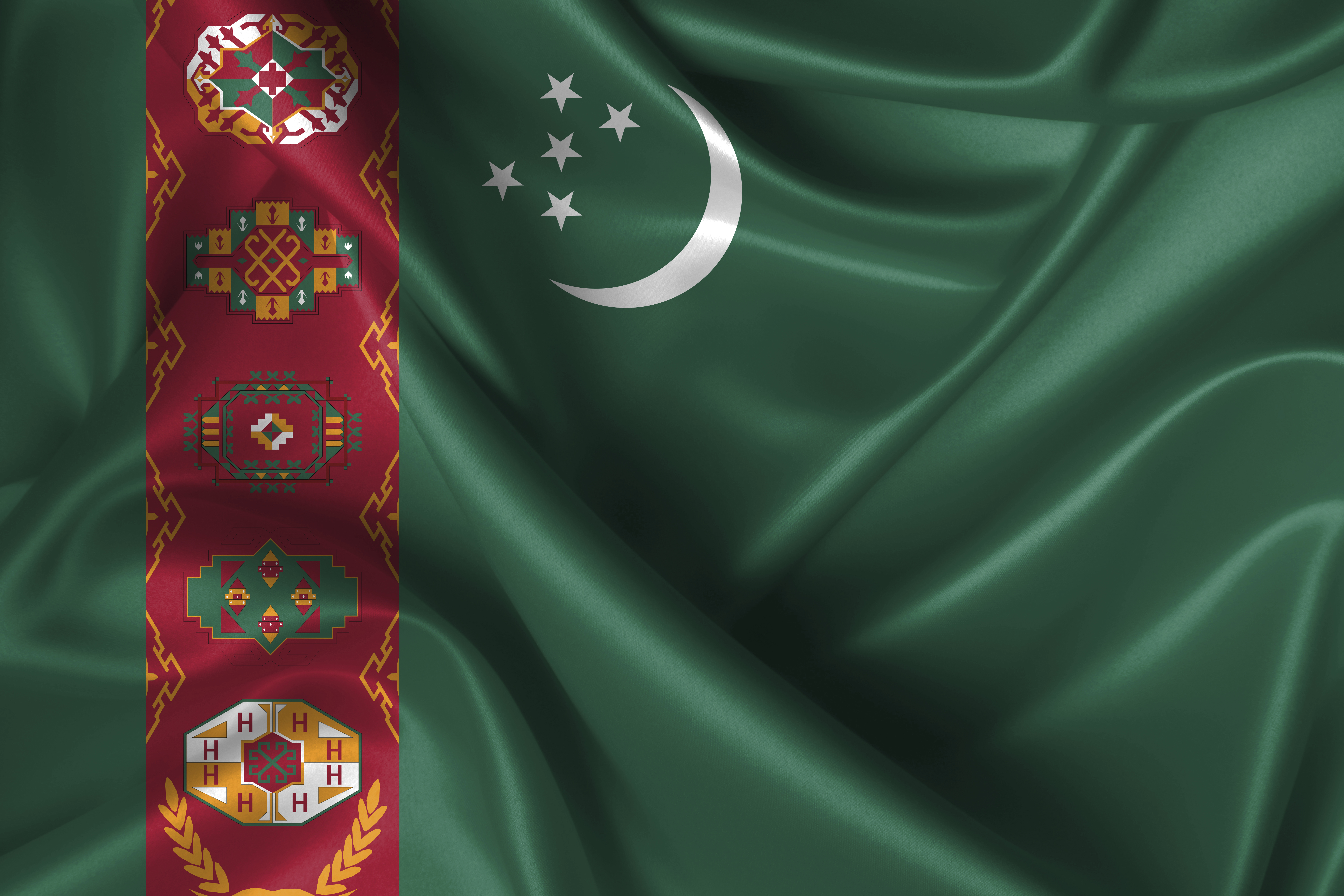 Turkmenistan Flag