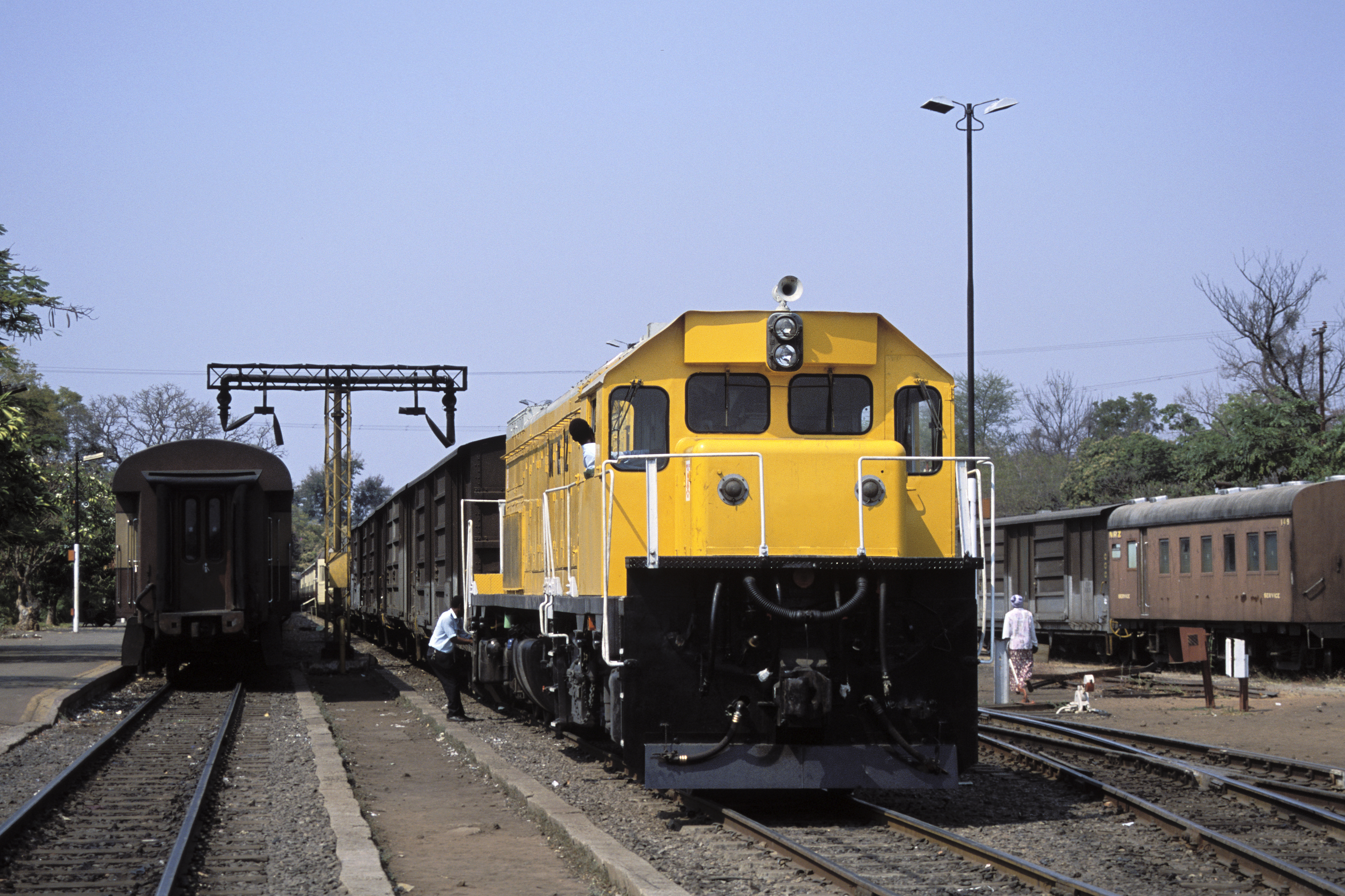 Victoria Falls Zimbabwe freight train