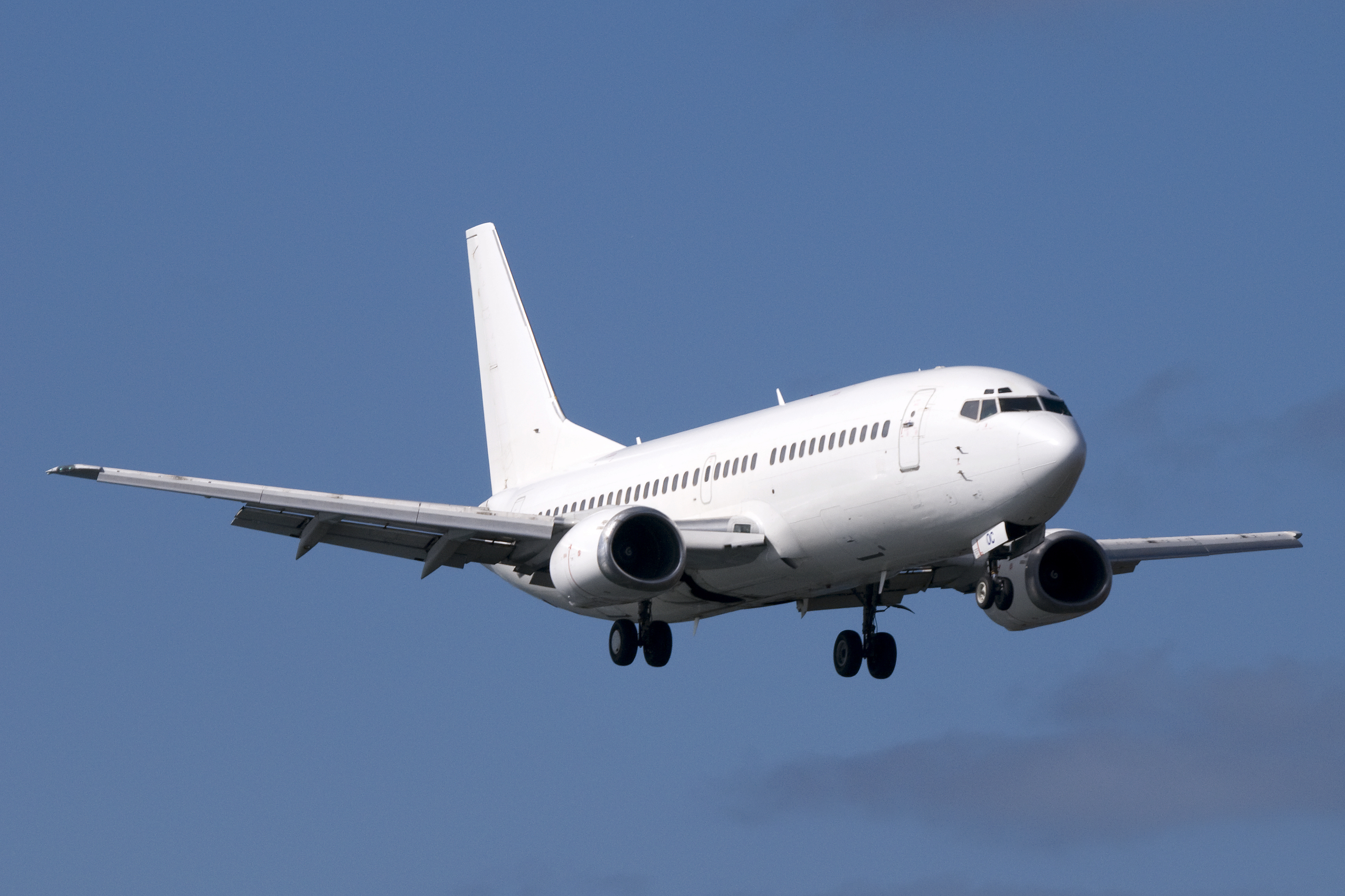 Airplane Boeing 737 in flight Sky
