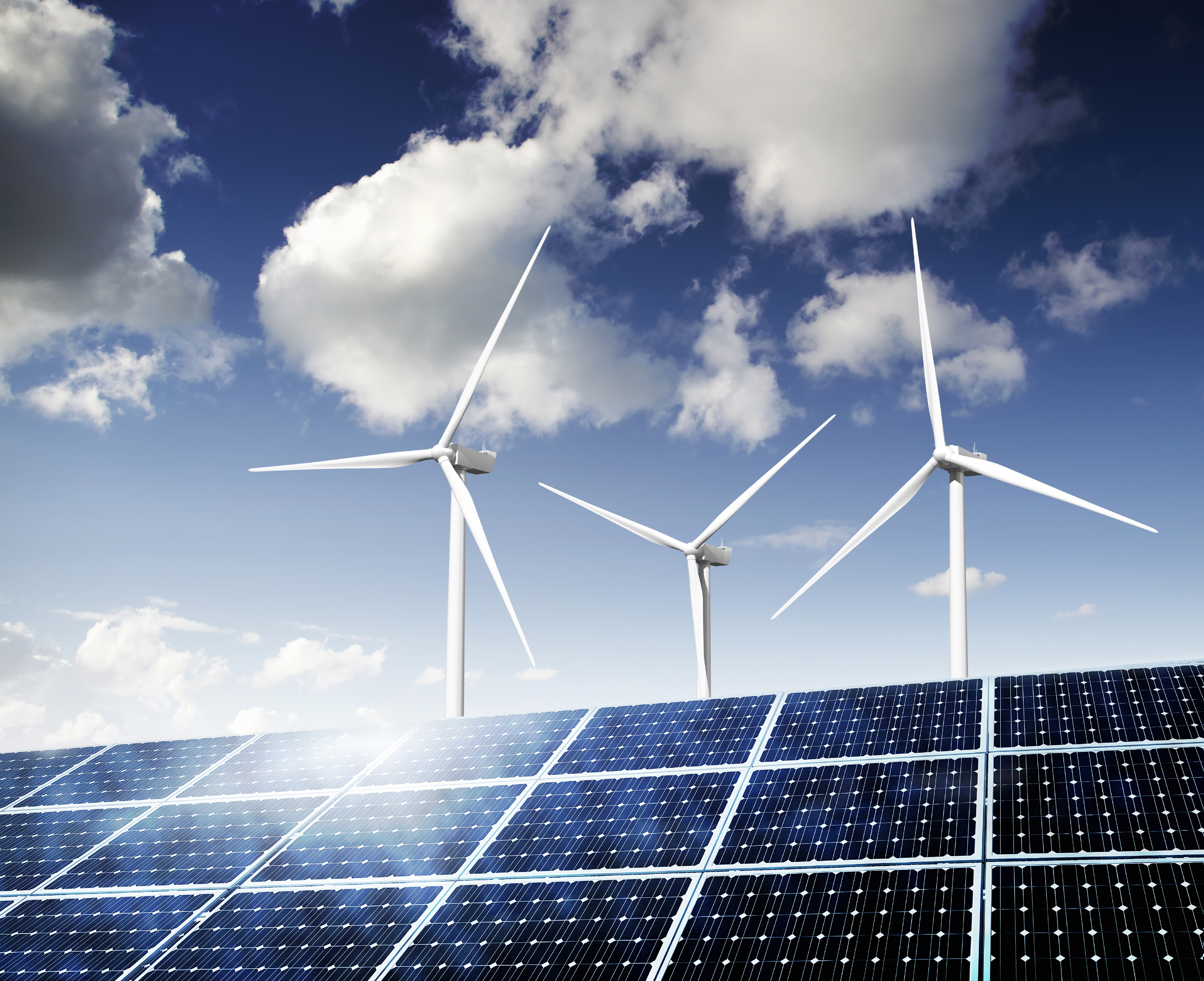 Solar Panels Wind Turbines