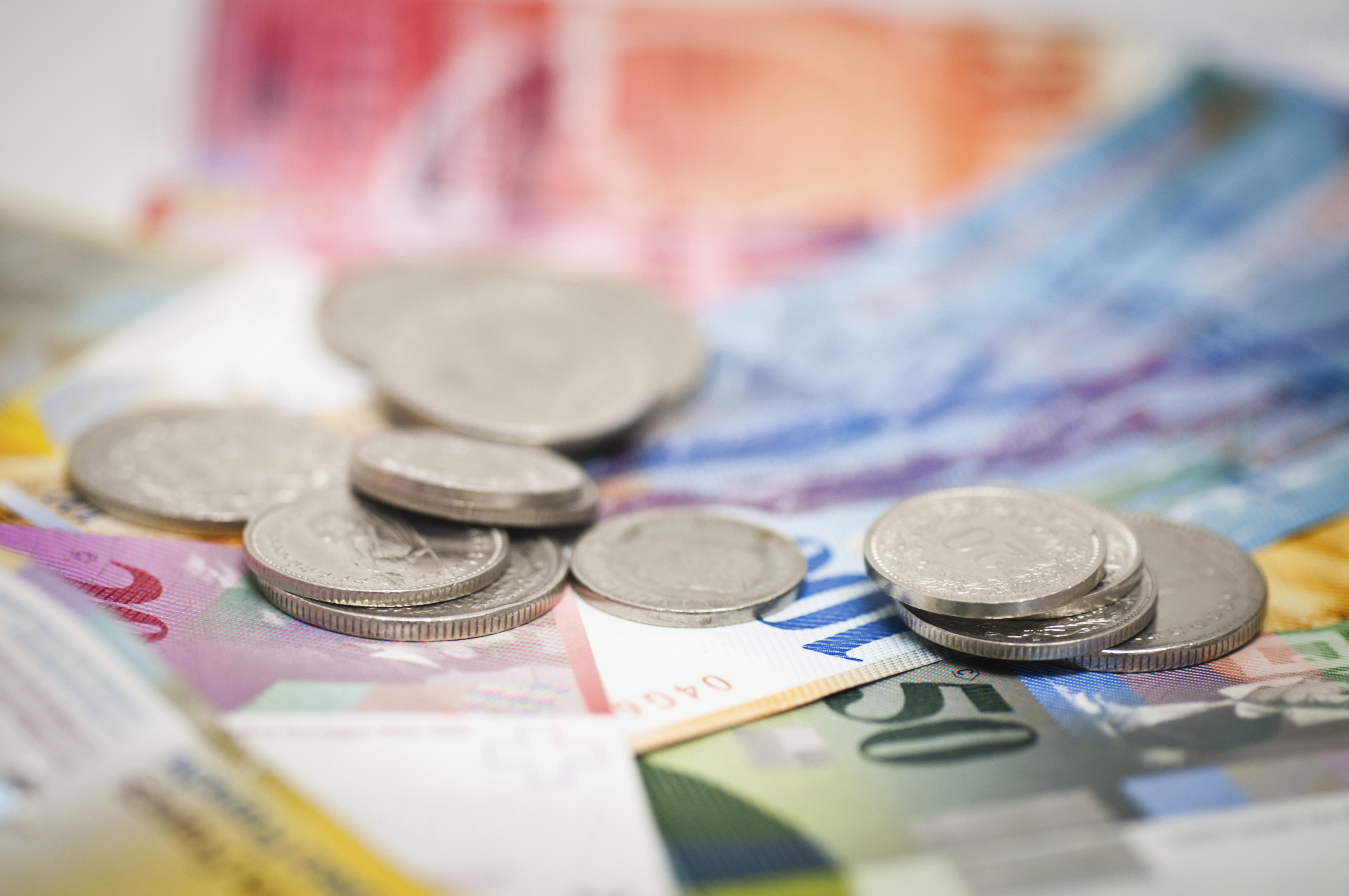 Swiss Currency Coins Notes