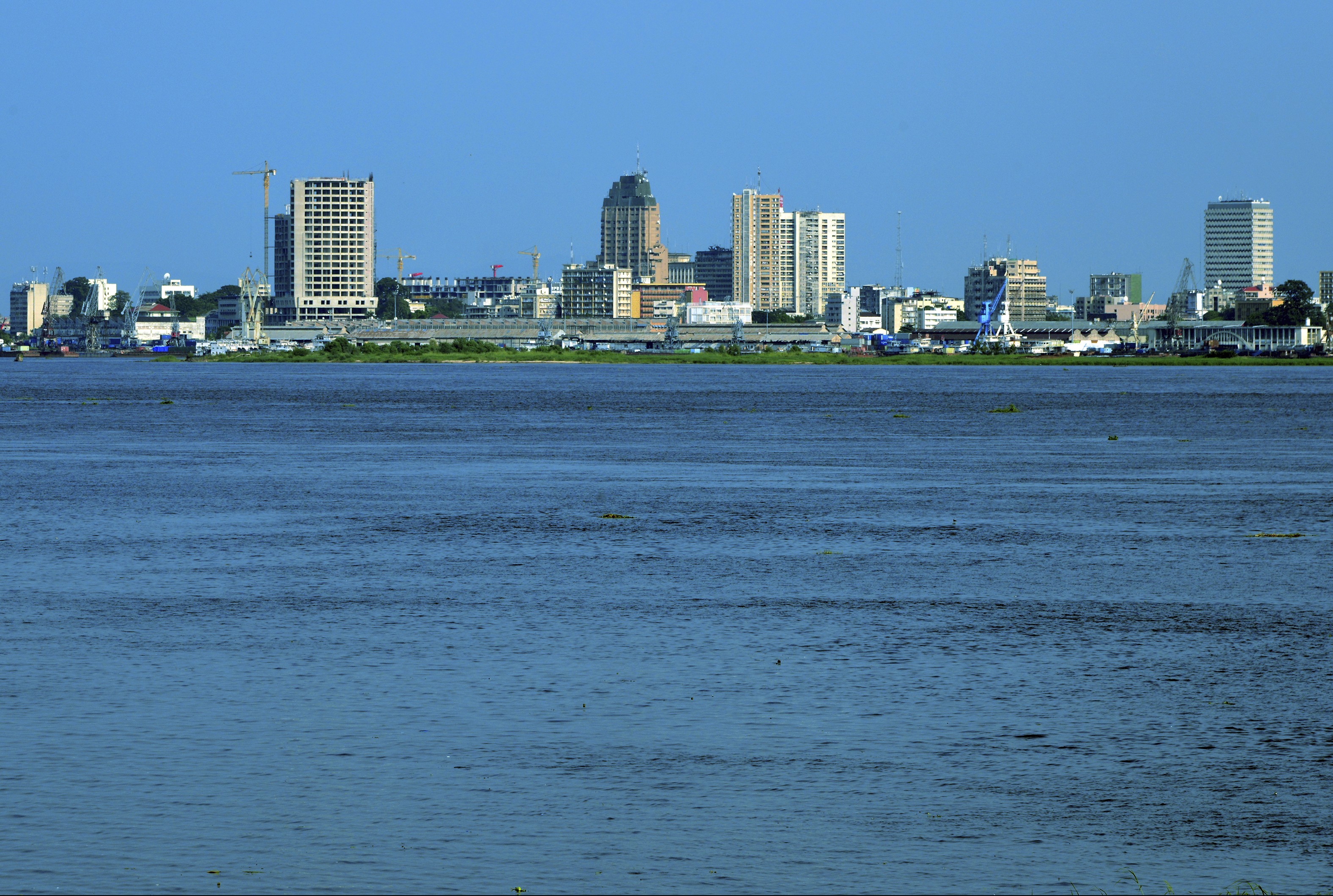 Kinshasa Republic Of The Congo River Crane